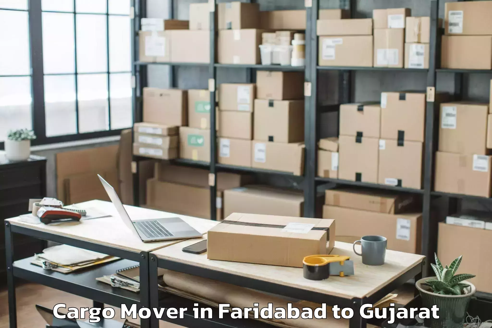 Get Faridabad to Dhoraji Cargo Mover